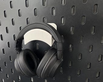Soporte para auriculares 3D para IKEA SKÅDIS | Soporte de pared para auriculares | Accesorio para configuración de juegos | Soporte para auriculares impreso en 3D