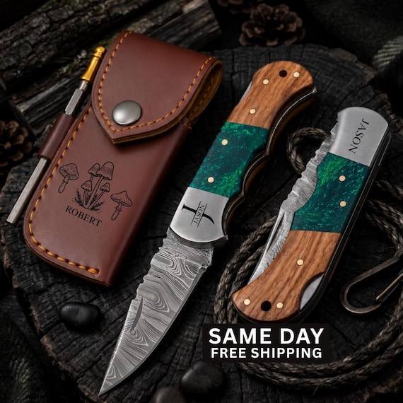 A custom-engraved foraging knife is a genuinely niche, story-rich gift that sits at the crossroads of craft tool and keepsake — not something you stumble on at Target.