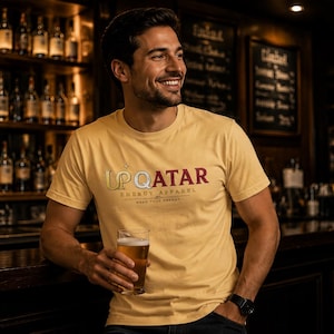 Funny Qatar Football T-Shirt | Qatar Soccer Fan Tee/World Cup Football Graphic/Qatar Supporter Gift image 7