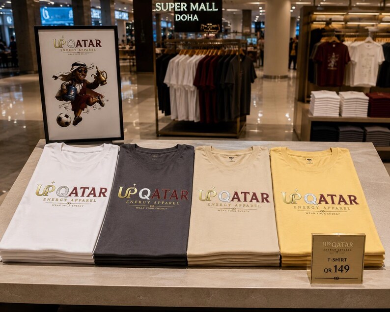 Funny Qatar Football T-Shirt | Qatar Soccer Fan Tee/World Cup Football Graphic/Qatar Supporter Gift image 10