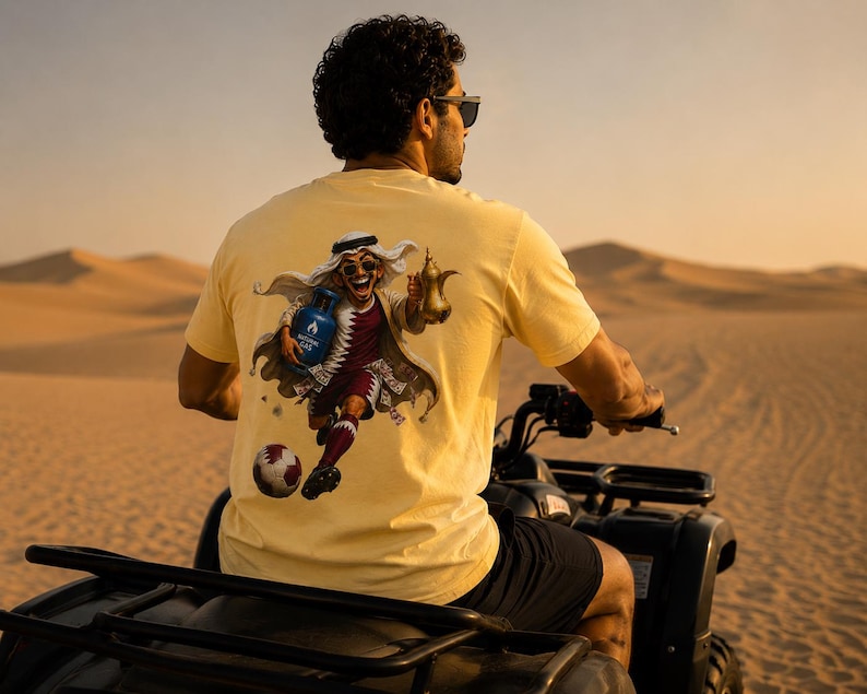 Funny Qatar Football T-Shirt | Qatar Soccer Fan Tee/World Cup Football Graphic/Qatar Supporter Gift image 14