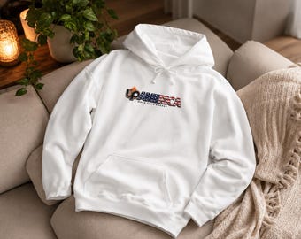 Up America flag text Hoodie | Patriotic USA lettering hoodie