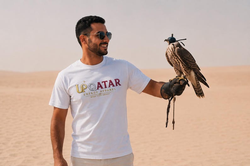 Funny Qatar Football T-Shirt | Qatar Soccer Fan Tee/World Cup Football Graphic/Qatar Supporter Gift image 2