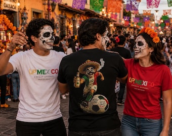 Lustiges mexikanisches Fußball-T-Shirt | Mexikanisches Fußball-Fan-T-Shirt, WM-Fußballgrafik, Mexiko-Fangeschenk