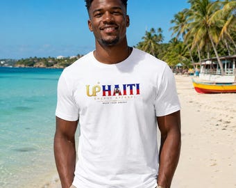 Lustiges Haiti Fußball T-Shirt | Haiati Fußball Fan T-Shirt / WM Fußball Grafik / Haiati Fan Geschenk