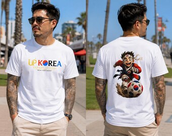 Lustiges koreanisches Fußball-Shirt, koreanisches Fußballfan-T-Shirt, WM-Fußball-Grafik, koreanisches Fangeschenk