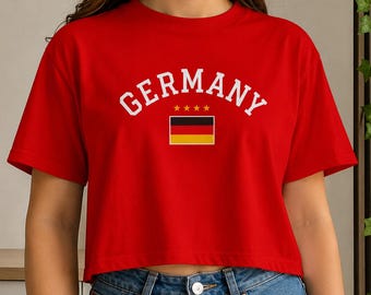 Germany World Cup 2026 Women's Tshirt, Crop Tee | Soccer Worldcup 2026 Tee, women, football, Jersey