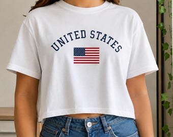 United states World Cup 2026 Women's Tshirt, Crop Tee | Soccer Worldcup 2026 Tee, women, football, Jersey, USA
