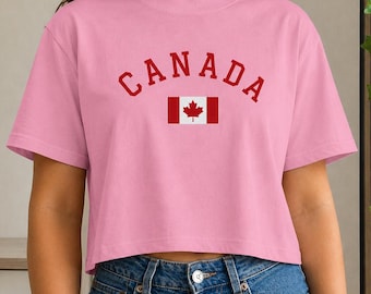 Canada World Cup 2026 Women's Tshirt, Crop Tee | Soccer Worldcup 2026 Tee, women, football, Jersey