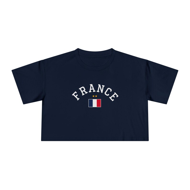 France World Cup 2026 Women's Tshirt, Crop Tee | Soccer Worldcup 2026 Tee, women, football, Jersey image 5