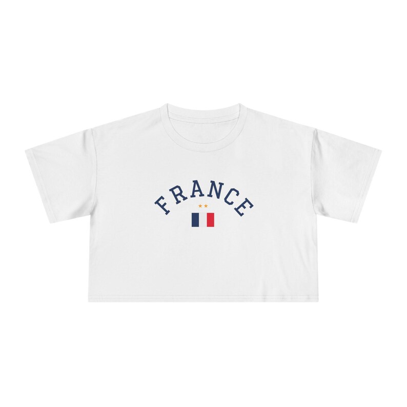 France World Cup 2026 Women's Tshirt, Crop Tee | Soccer Worldcup 2026 Tee, women, football, Jersey image 7