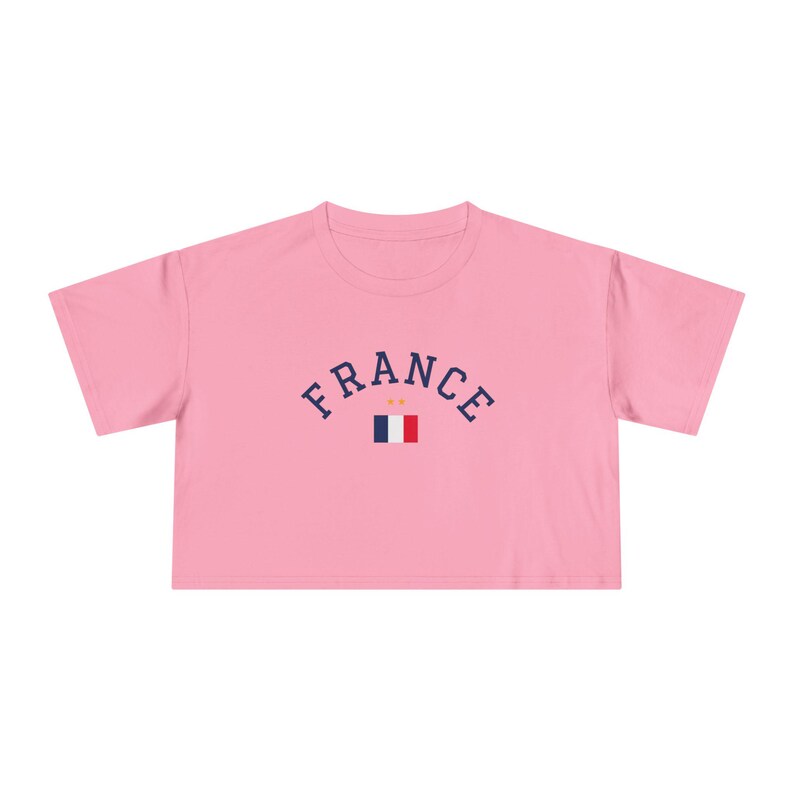 France World Cup 2026 Women's Tshirt, Crop Tee | Soccer Worldcup 2026 Tee, women, football, Jersey image 6