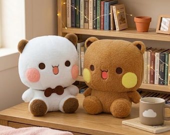 Bubu & Dudu Kawaii Panda Bear Plush Toy – Soft Stuffed Animal Duo