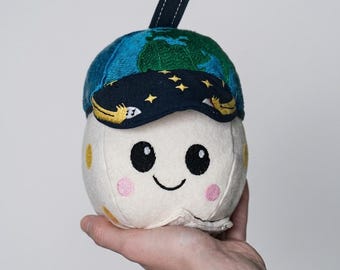 Artemis Moon Plush Doll, Rise Zero Gravity Mascot Space Toy, Soft Cotton Astronaut Mission