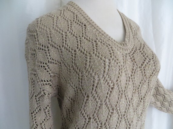 dressy gold sweater