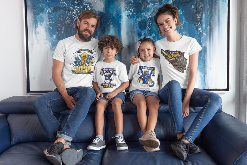 Bosnia Crest World Cup Tee | Bosnia and Herzegovina FIFA 2026 image 6