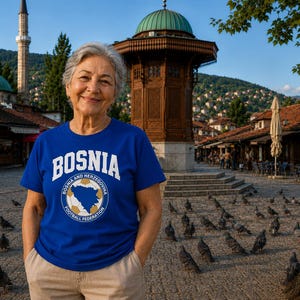 Bosnia Crest World Cup Tee | Bosnia and Herzegovina FIFA 2026 image 2