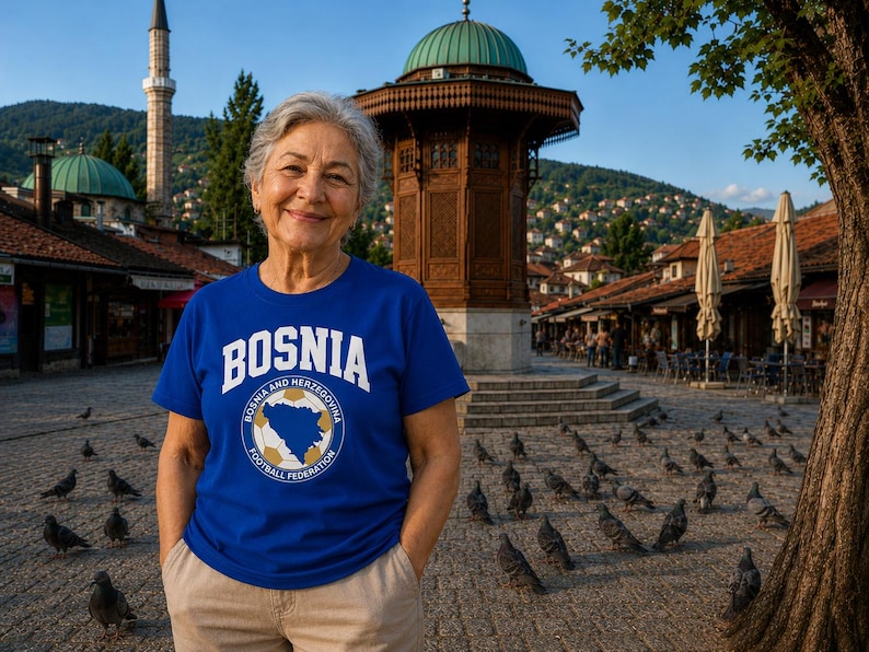 Bosnia Crest World Cup Tee | Bosnia and Herzegovina FIFA 2026 image 2