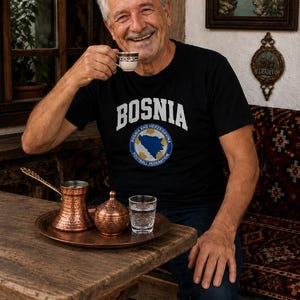 Bosnia Crest World Cup Tee | Bosnia and Herzegovina FIFA 2026 image 3