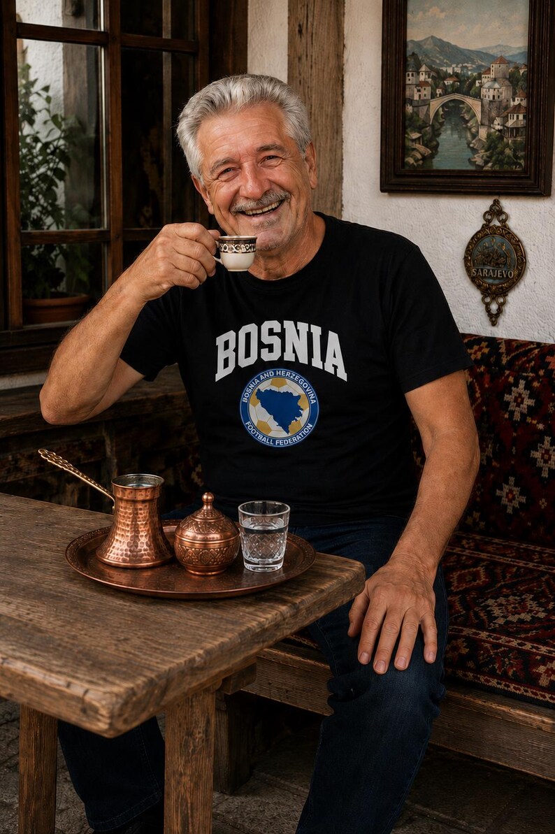 Bosnia Crest World Cup Tee | Bosnia and Herzegovina FIFA 2026 image 3