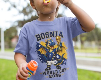 Bosnia Soccer Dragon Toddler T-shirt | World Cup 2026 Zmajevi