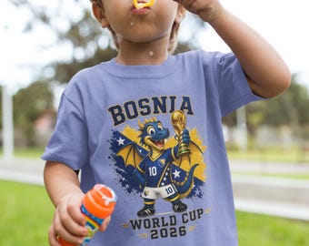 Bosnische voetbaldraak peuter-T-shirt | Wereldkampioenschap voetbal 2026 Zmajevi
