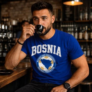 Bosnia Crest World Cup Tee | Bosnia and Herzegovina FIFA 2026 image 1