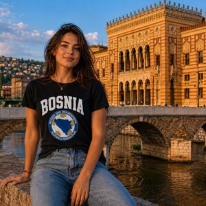 Bosnia Crest World Cup Tee | Bosnia and Herzegovina FIFA 2026 image 4