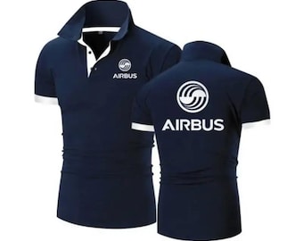 Polo de piloto Airbus – Uniforme de tripulación de vuelo estilo ingeniero aeronáutico Regalo aeroespacial
