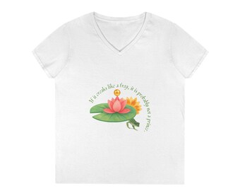 Frog Princess's Truth Ladies' V-Neck T-Shirt