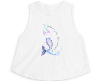 Little Mermaid's Depth Cropped Tank Top