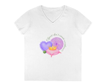 Princess Pea's Worth Ladies' V-Neck T-Shirt