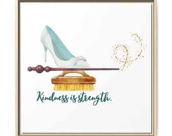 Cinderella Strong Matte Canvas, Framed (Multi-color)