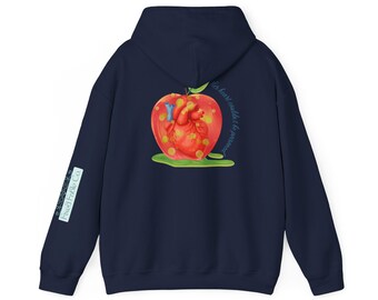Sudadera con capucha unisex Heavy Blend™ con el corazón de Blancanieves