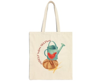 Bolso tote de lona de algodón de Red Hen