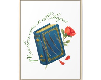 Belle's Monsters Matte Canvas, Framed (Multi-color)