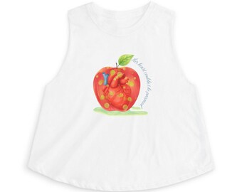 Snow White's Heart Life Cropped Tank Top