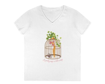 Rapunzel's Cage V-Neck T-Shirt