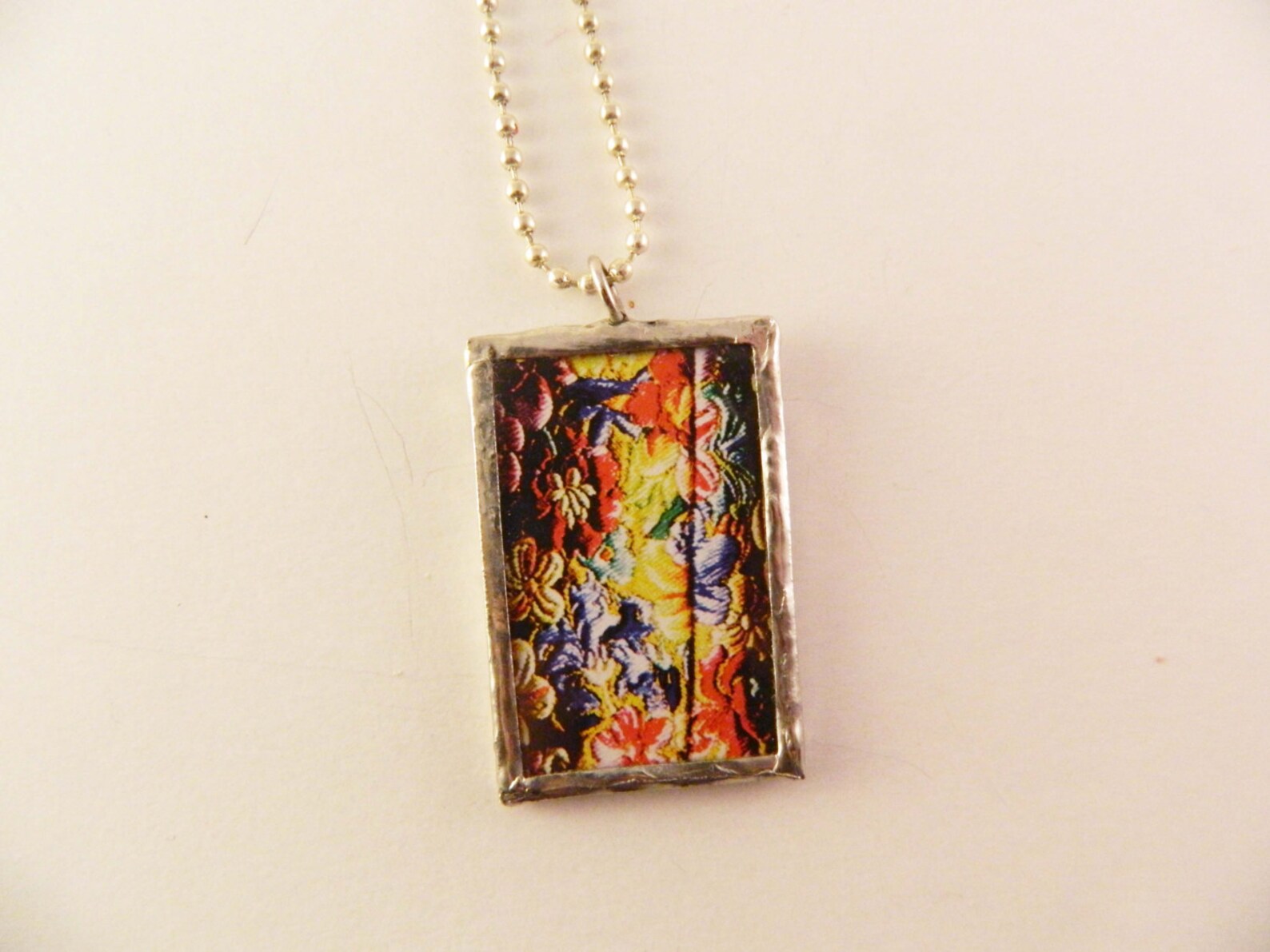 American Postage Stamps Necklace Handmade Vintage Art Etsy