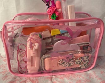 Preciosa mochila para chicas con lazos rosas