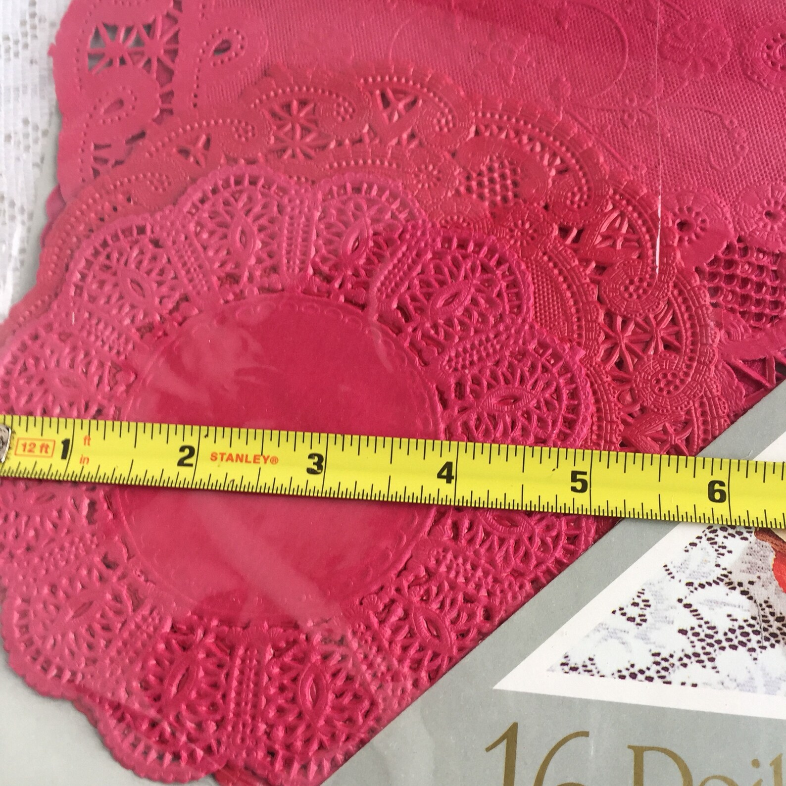 SaleVintage Red Paper Doilies / Amscan Red Paper Lace Doily Etsy