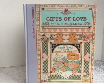 Vintage Cross Stitch Book  / Gifts of Love by Kooler Design Studio 1993 /  Embroidery Patterns and Tutorials