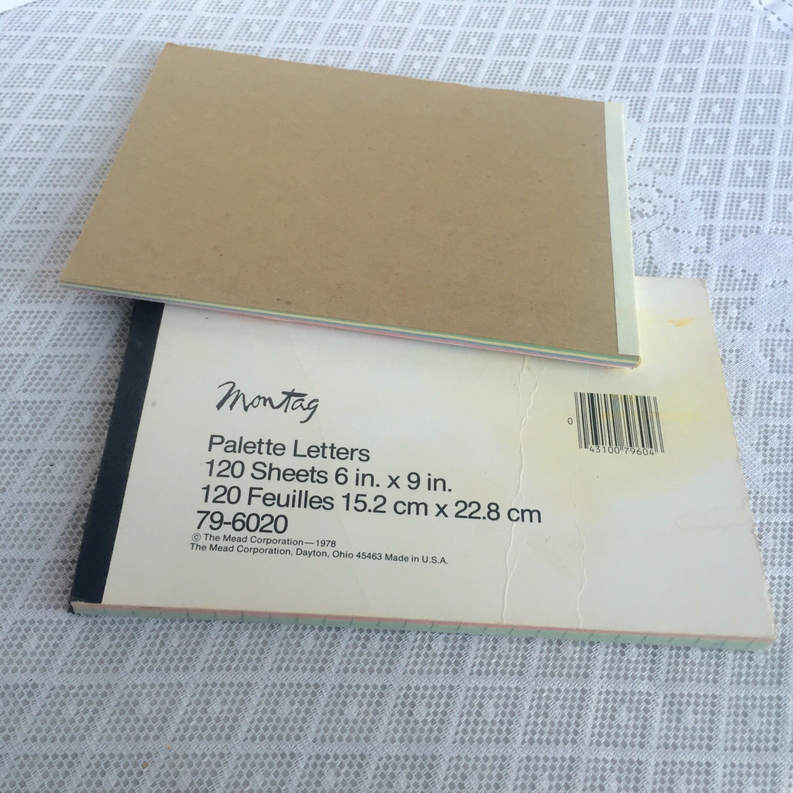 Pastel Paper Writing Tablets by Mead and Stuart Hall / Vintage Etsy