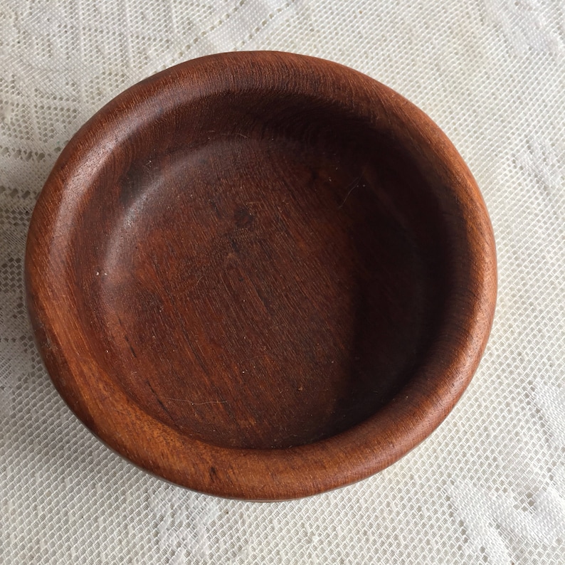 Mismatched Teak Wood Salad Bowls  Vintage Wooden Bowl Set by Kalmar  Made in Thailand