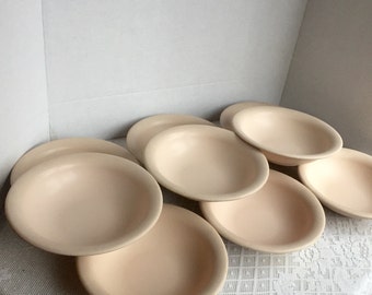 Vintage Tupperware Cereal Bowls in Pale Pink / Hard Plastic Ice Cream Bowls