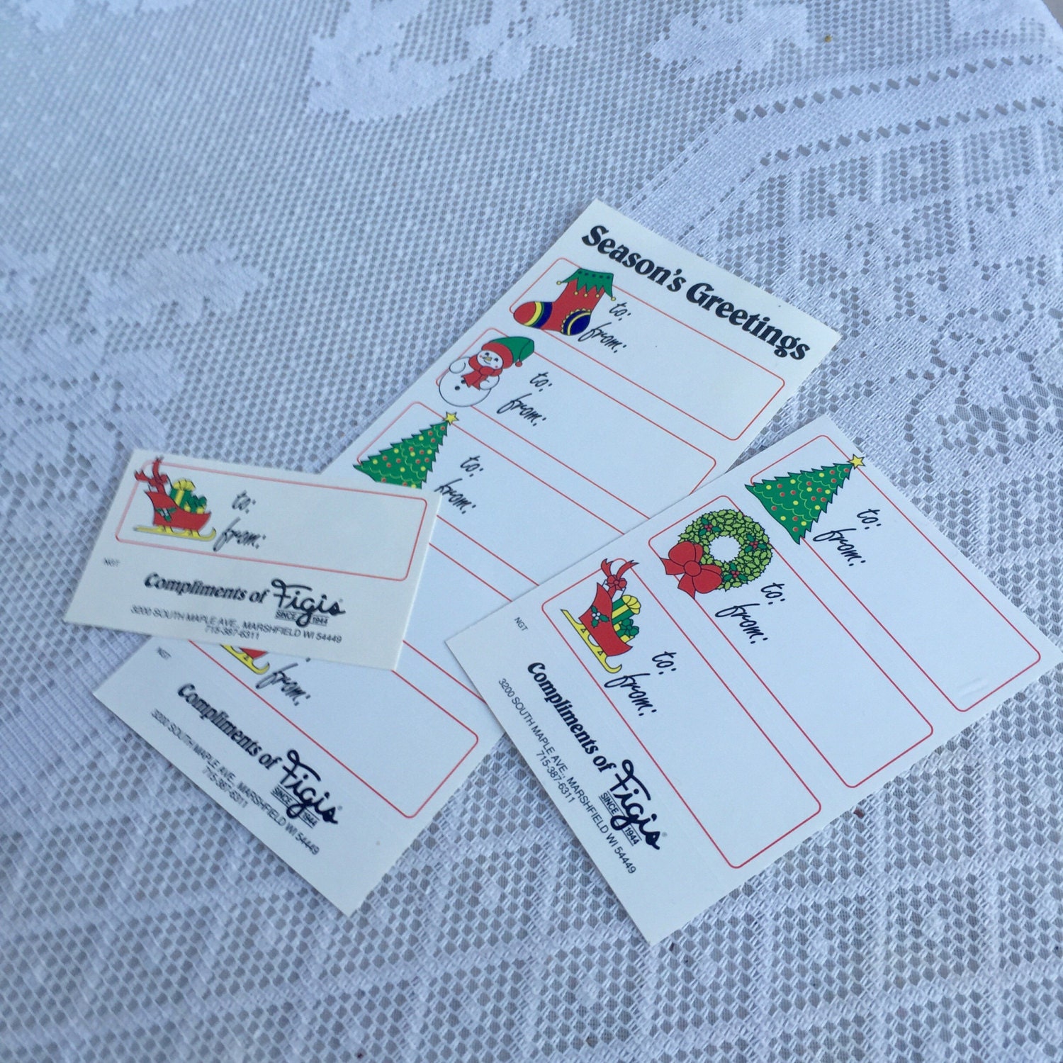 Figis Christmas 2022 Sale Vintage Figi's Gifts Christmas Tags / Paper Holiday | Etsy Denmark