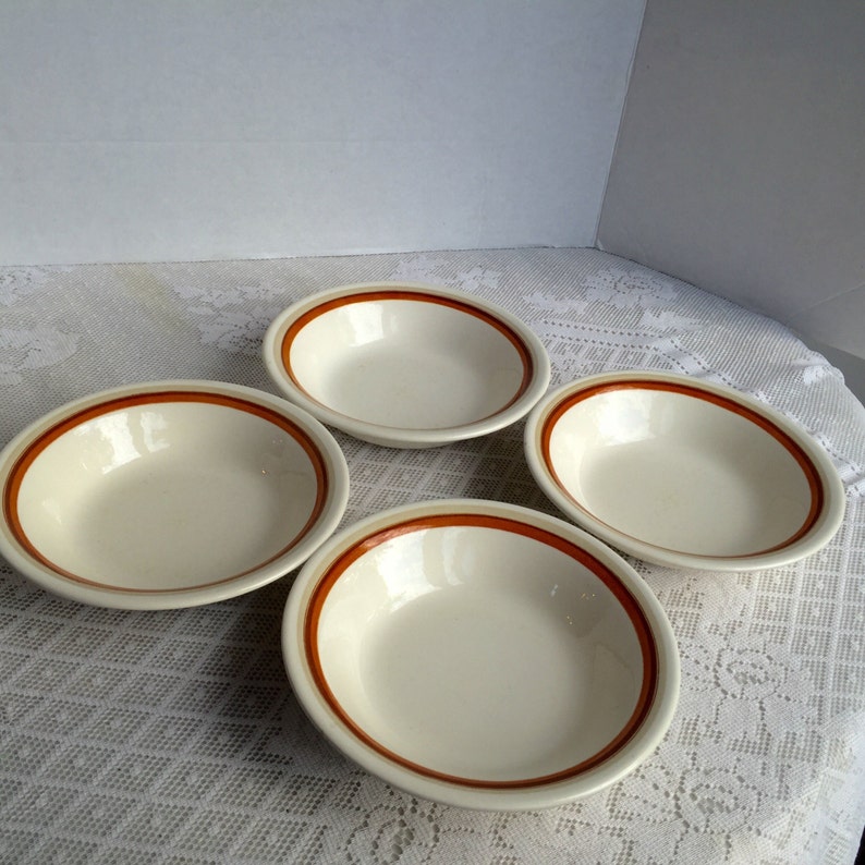 Vintage White Ceramic Cereal Bowls Woodland Magic by Royal Etsy
