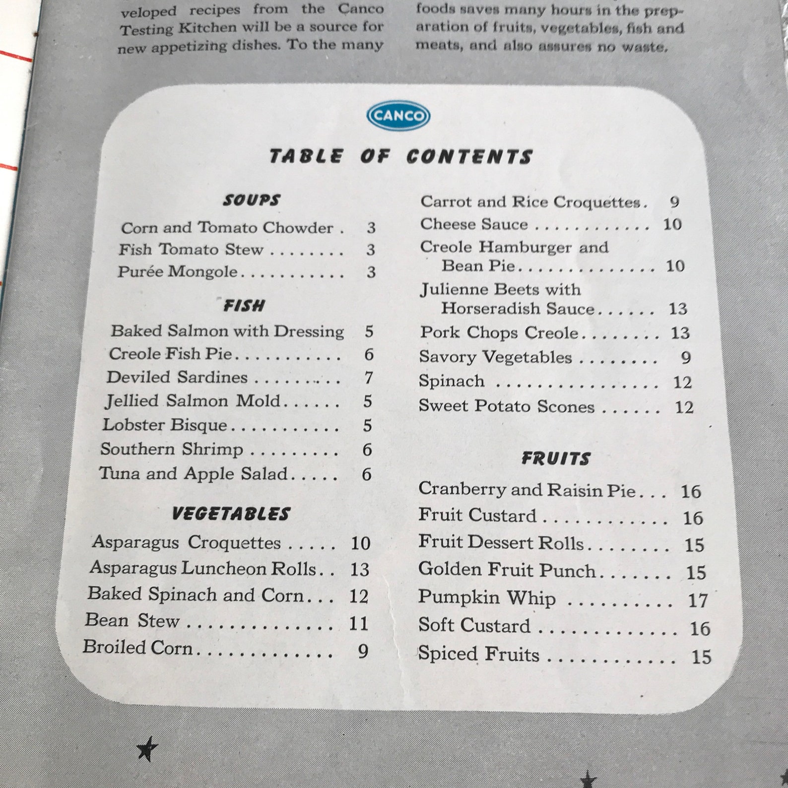 Kitchen Tested Recipes From Canned Foods Cookbook / Vintage Etsy