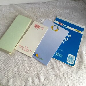 Sale Vintage Writing Tablets / Unlined Writing Paper / Blue | Etsy