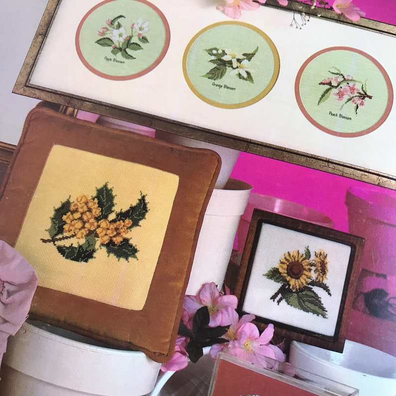 Flower Pattern Cross Stitch Patterns / Vintage Embroidery and Etsy